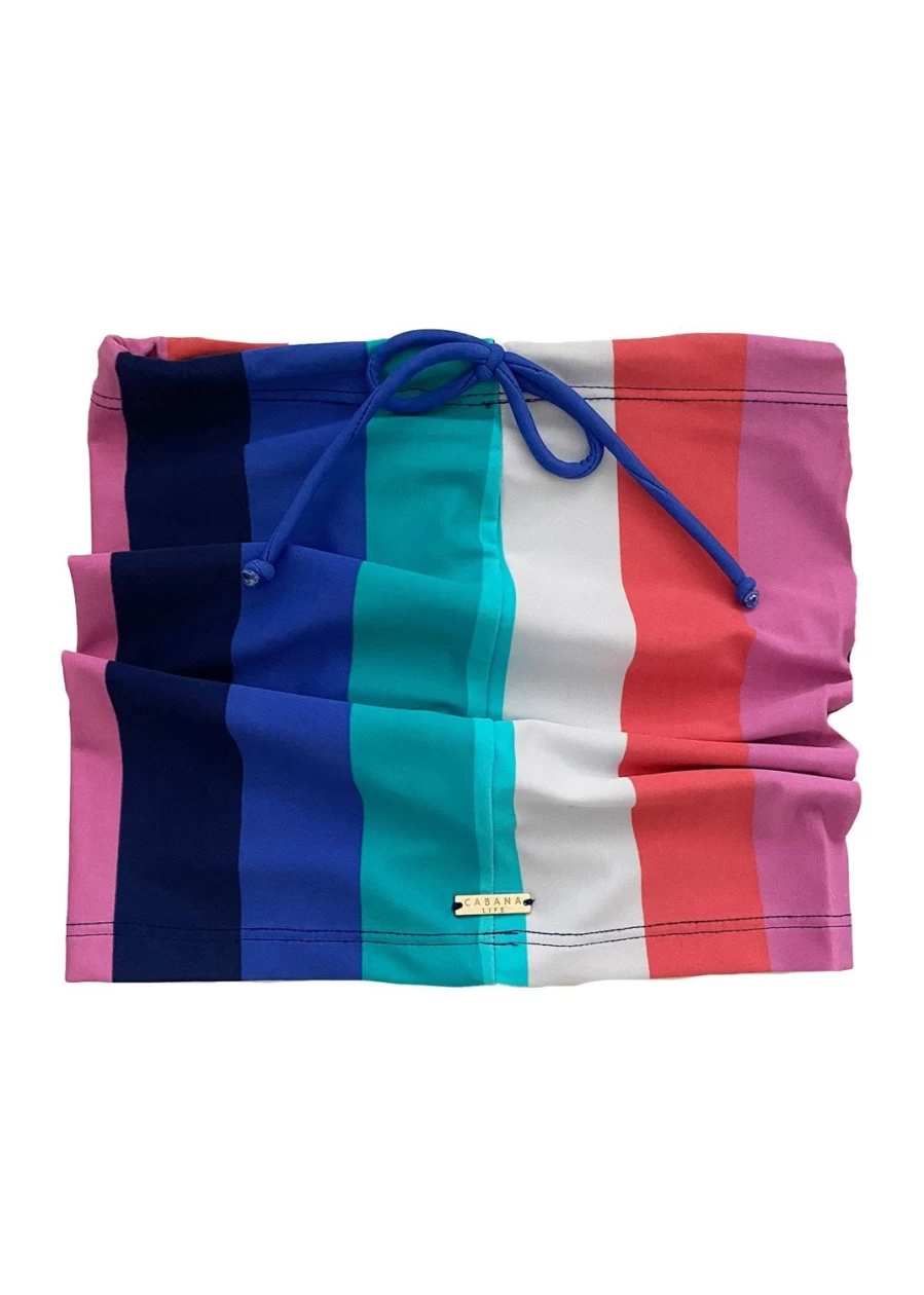 Cabana Life Women's Striped Cabana Cover - Beachwear & Poolside Essential